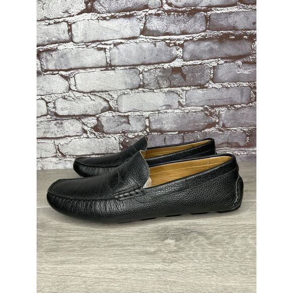 1901 Black Leather Penny Loafers Slip On Driving Shoes Men’s Sz 13M US/46EU - Picture 12 of 16